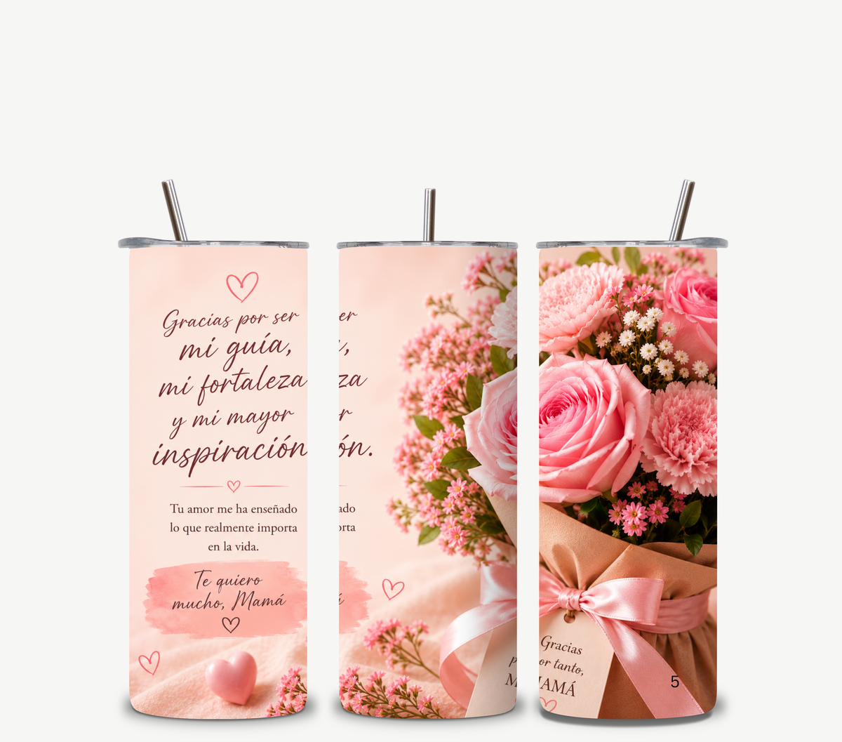 Tumbler Para Mamá Con Diseño Súper Elegante | Regalo Perfecto