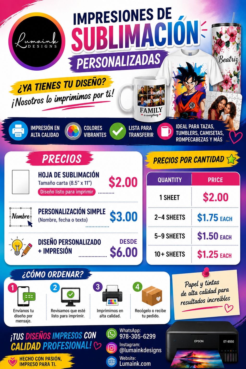 🎨 ¿Ya tienes tu diseño? ¡Nosotros lo imprimimos por ti!