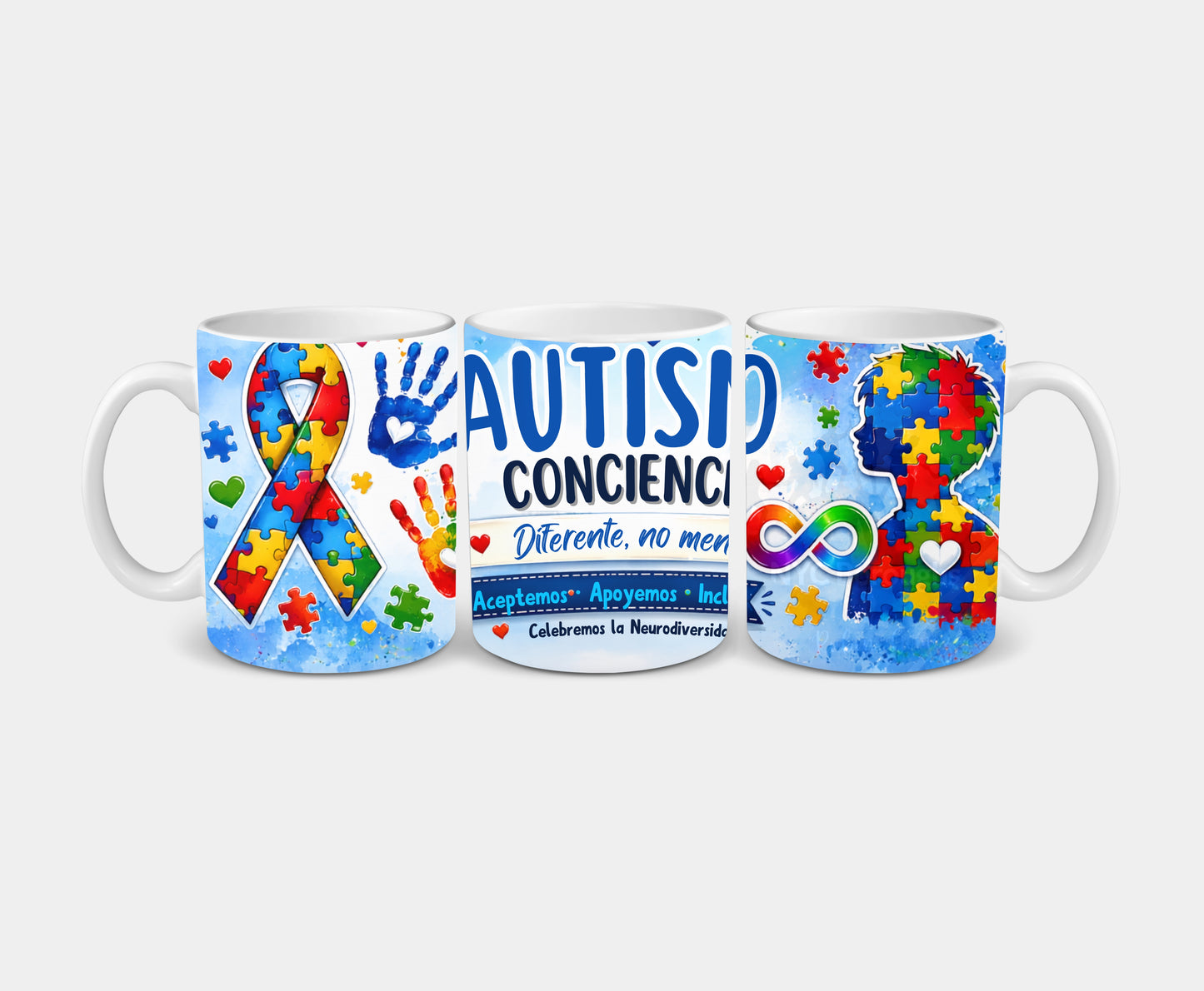 Taza de Concienciación sobre el Autismo – Celebrando la Neurodiversidad | 11oz