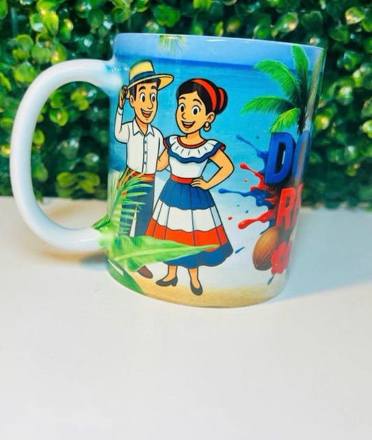 Bachata Boat Dominican Mug 🇩🇴 – Caribbean Culture Coffee Cup (11oz & 15oz)
