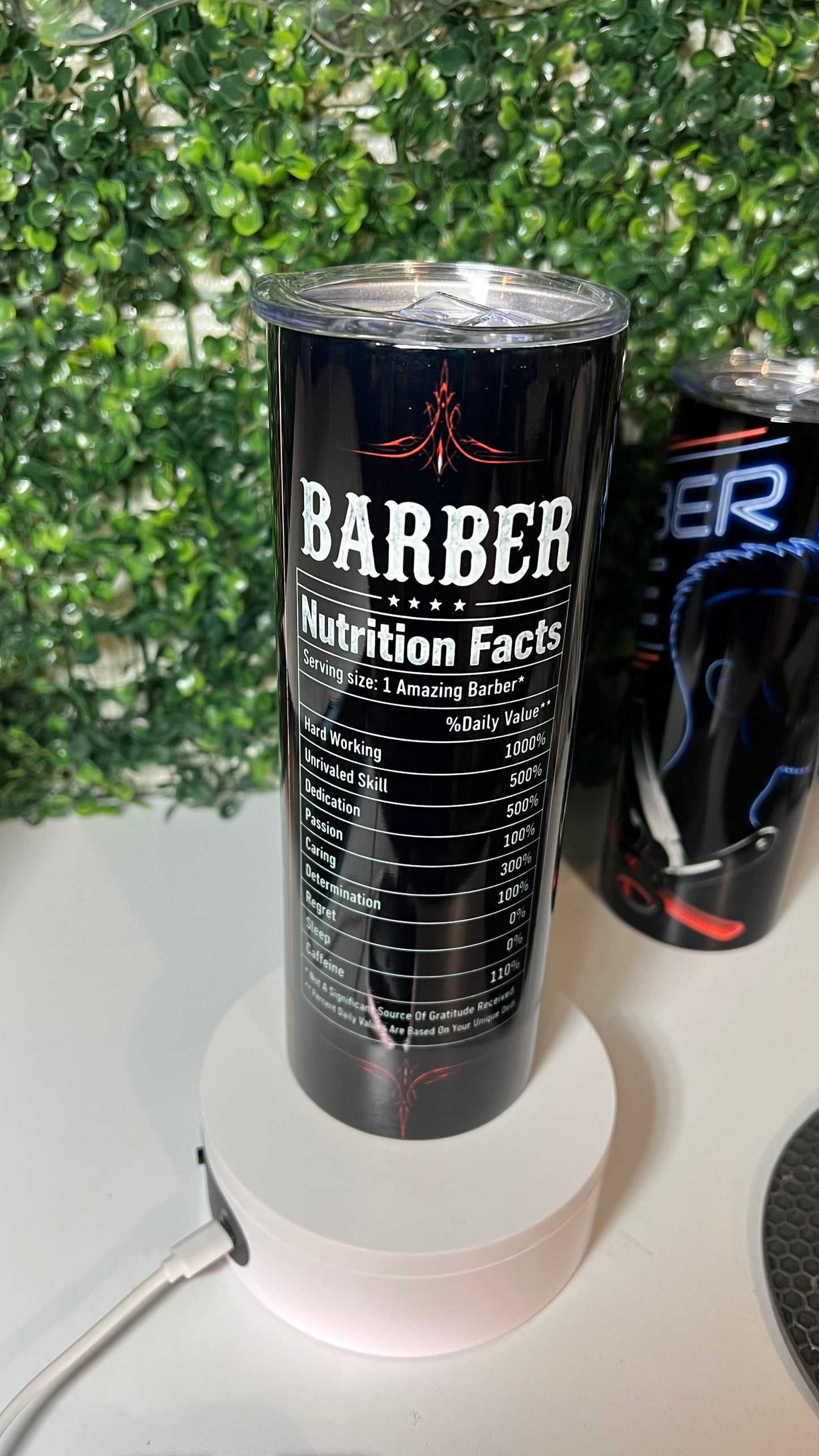Barber Life 20oz Skinny Tumbler – Premium Stainless Steel Travel Cup
