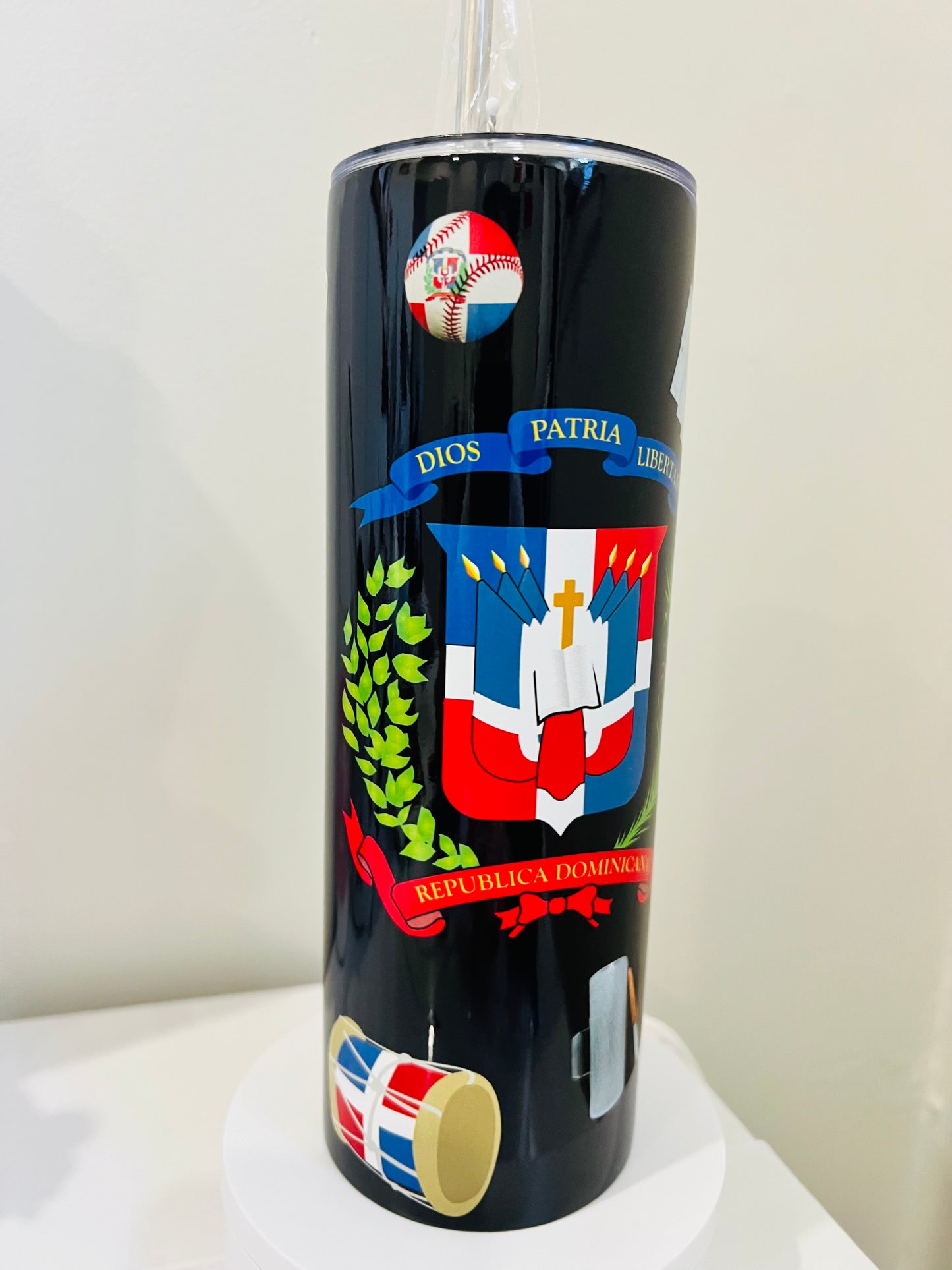 Dominican Flow Tumbler 🇩🇴 | República Dominicana Custom Cup | 20oz Skinny Tumbler