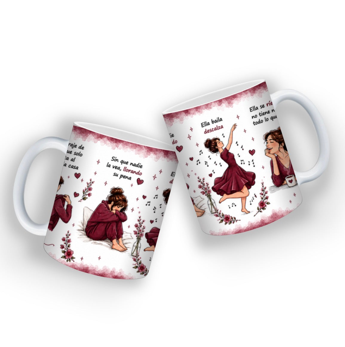 Mujer Fuerte Mug 💖 | Emotional Latina Aesthetic Coffee Cup | Inspirational Spanish Quote Mug