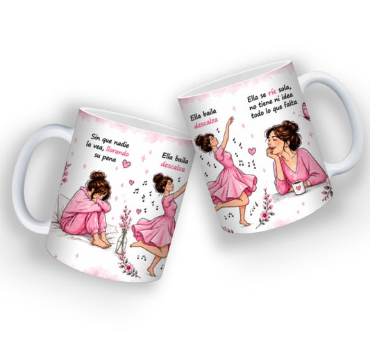 Mujer Fuerte Mug 💖 | Emotional Latina Aesthetic Coffee Cup | Inspirational Spanish Quote Mug