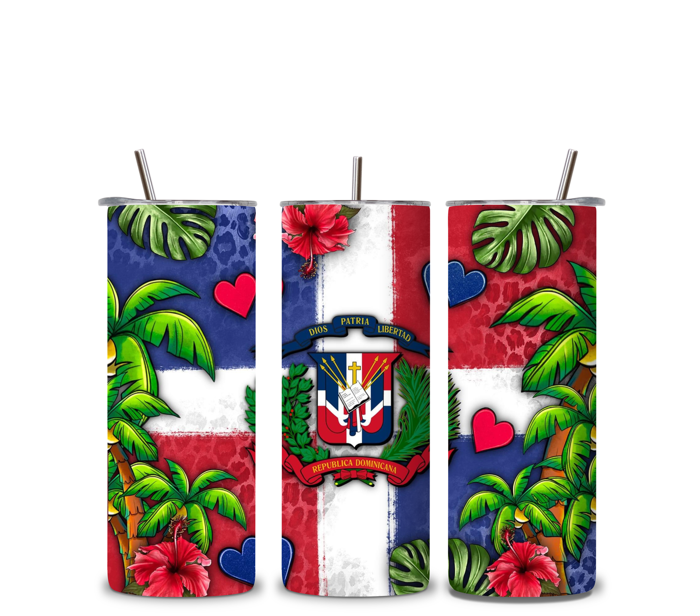 Las Domii Tumblers 🇩🇴🔥 | Dominican Girls Custom Cup | 20oz Skinny Tumbler