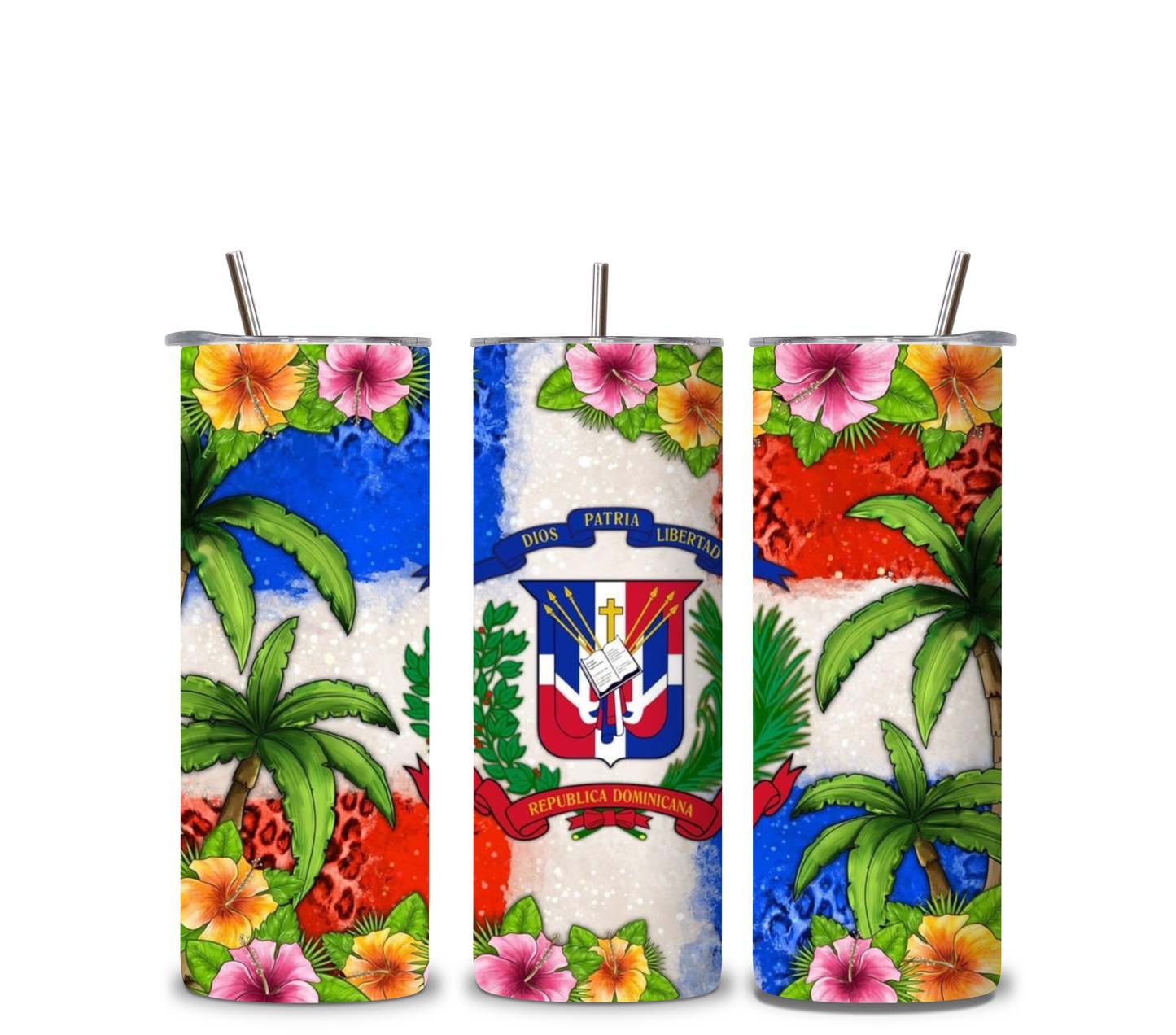 Las Domii Tumblers 🇩🇴🔥 | Dominican Girls Custom Cup | 20oz Skinny Tumbler