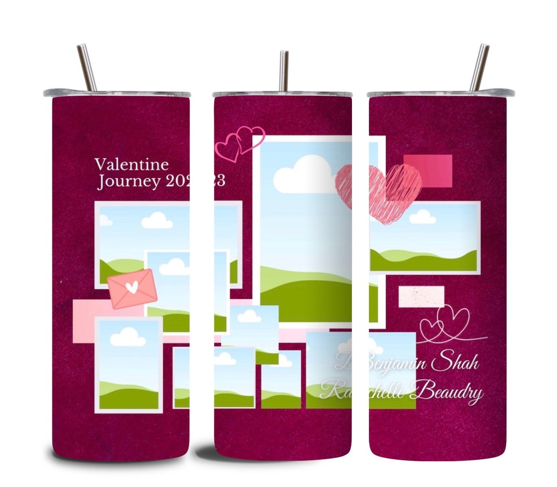 Custom Photo Tumbler 20oz 📸 | Personalized Picture & Text Tumbler | Add Name, Design or Logo