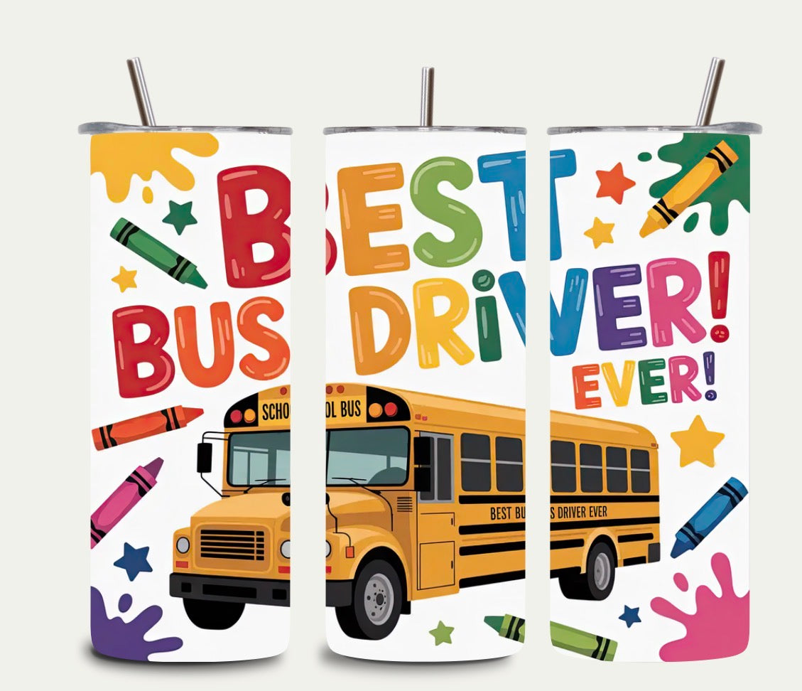 Bus Driver Tumbler 20oz 🚌 | Funny Bus Driver Gift | Appreciation Cup