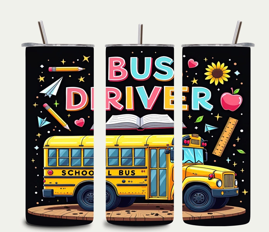 Bus Driver Tumbler 20oz 🚌 | Funny Bus Driver Gift | Appreciation Cup