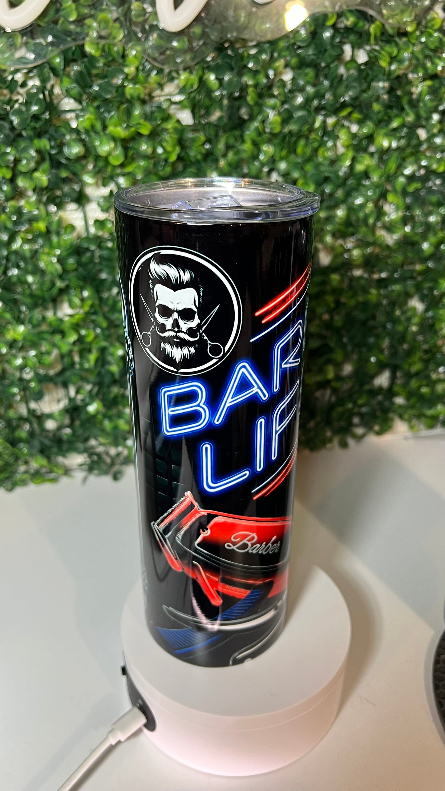Barber Life 20oz Skinny Tumbler – Premium Stainless Steel Travel Cup