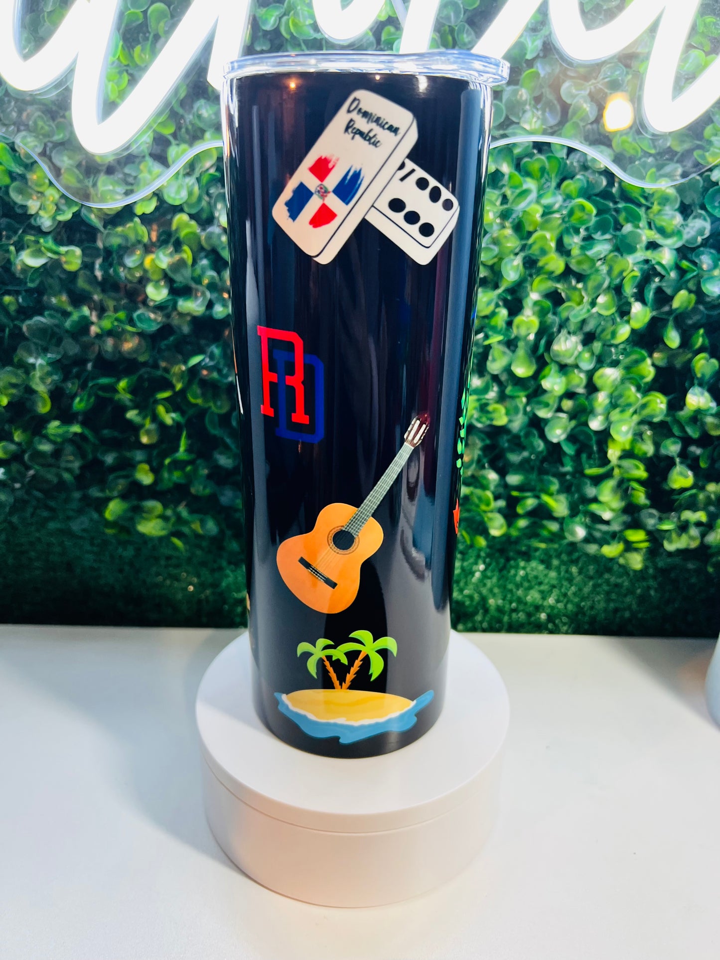 Dominican Flow Tumbler 🇩🇴 | República Dominicana Custom Cup | 20oz Skinny Tumbler