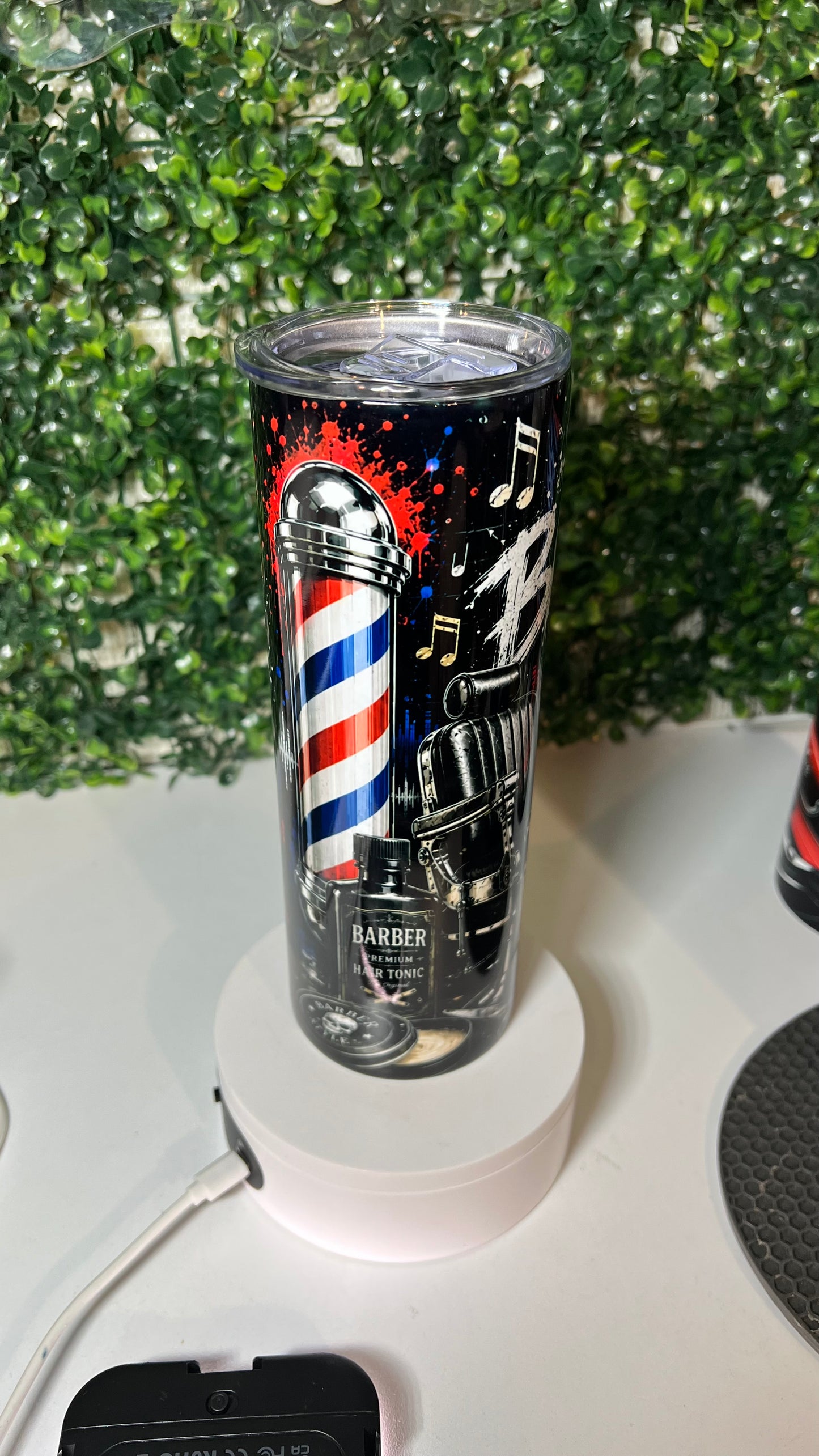 Barber Life 20oz Skinny Tumbler – Premium Stainless Steel Travel Cup