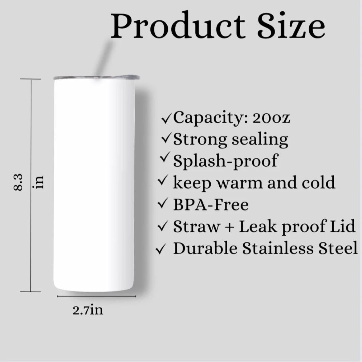 Colombia 20oz Tumbler | vasos colombianos | stainless steel cup| Flasks | Water Bottles Drinkware Insulation