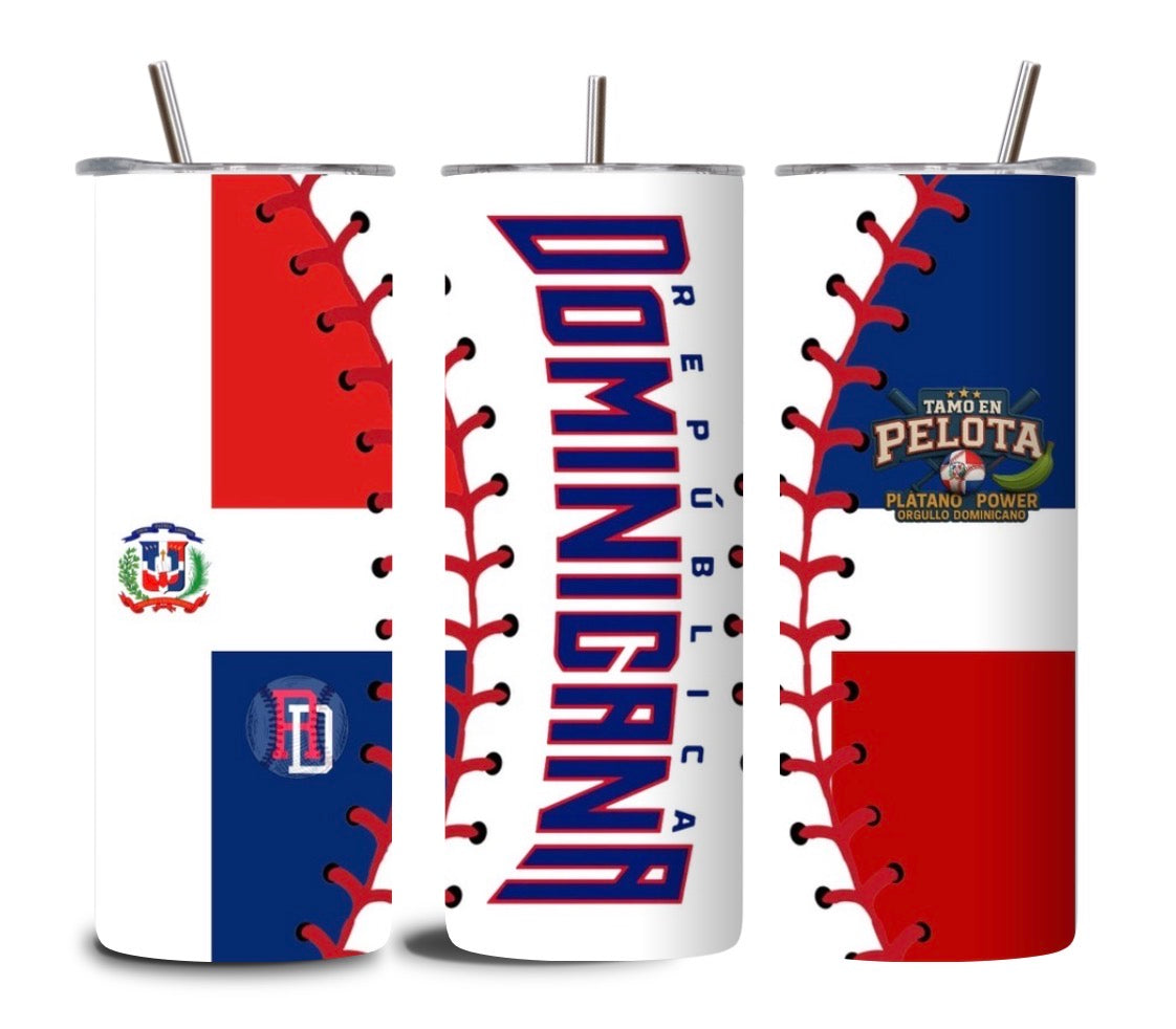 Tumbler Dominicano de Béisbol 20 oz – República Dominicana en Pelota