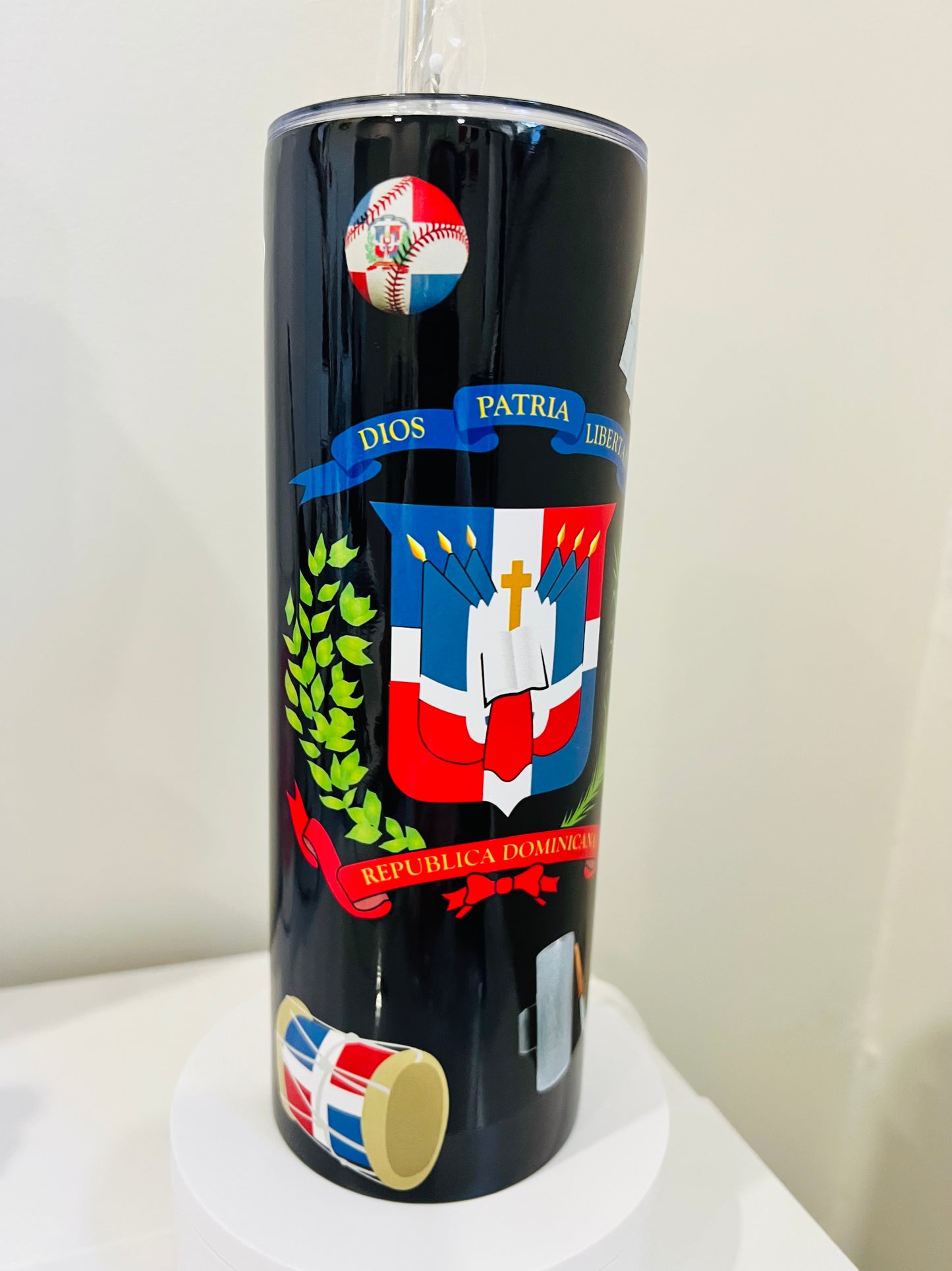 Dominican Flow Tumbler 🇩🇴 | República Dominicana Custom Cup | 20oz Skinny Tumbler