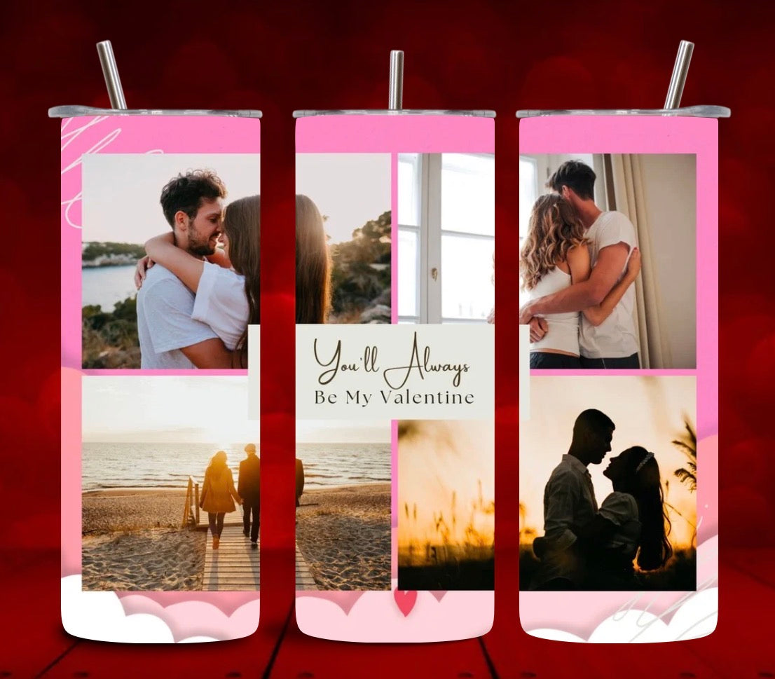 Custom Photo Tumbler 20oz 📸 | Personalized Picture & Text Tumbler | Add Name, Design or Logo
