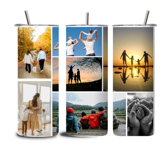 Custom Photo Tumbler 20oz 📸 | Personalized Picture & Text Tumbler | Add Name, Design or Logo