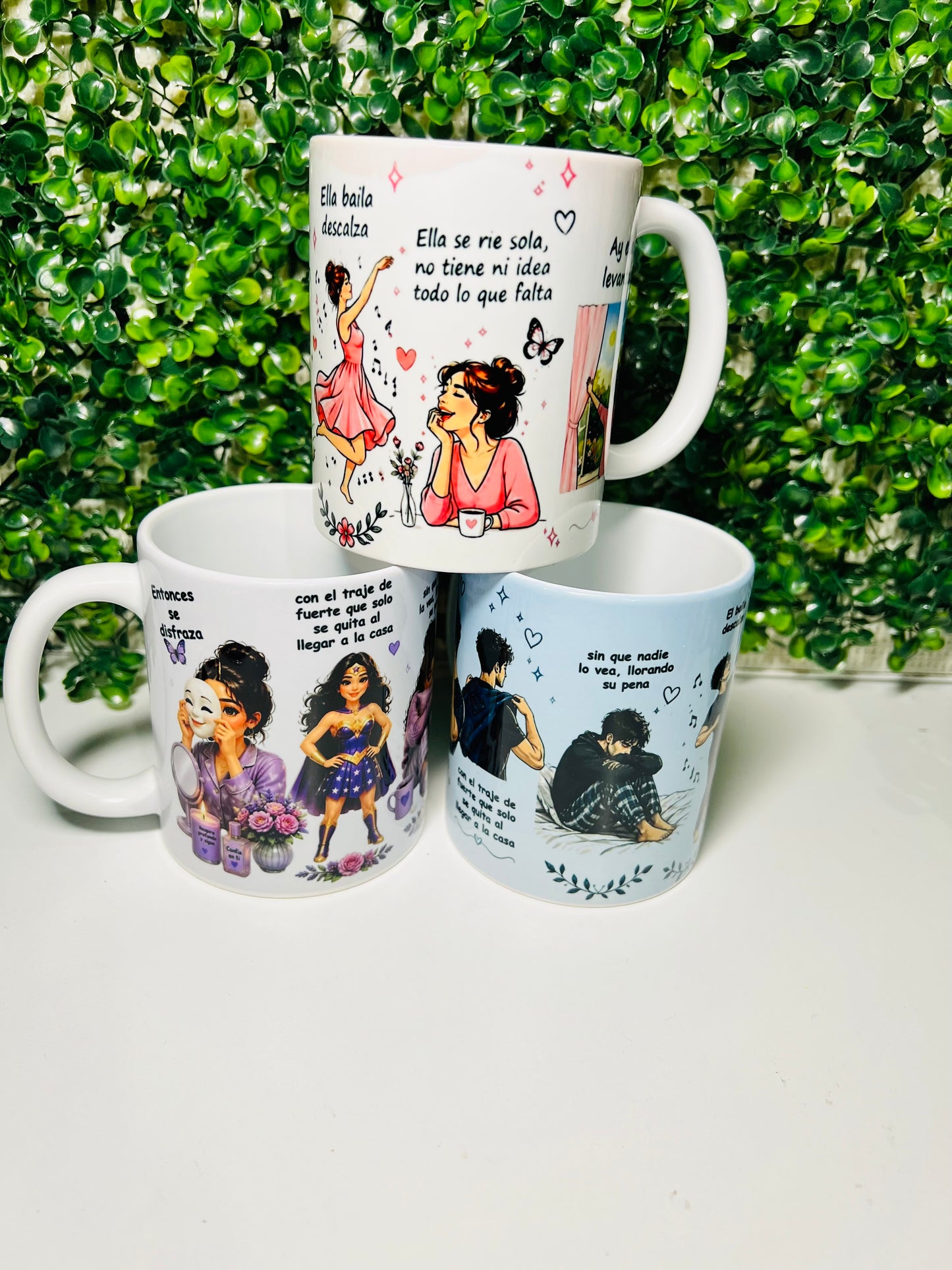 Mujer Fuerte Mug 💖 | Emotional Latina Aesthetic Coffee Cup | Inspirational Spanish Quote Mug