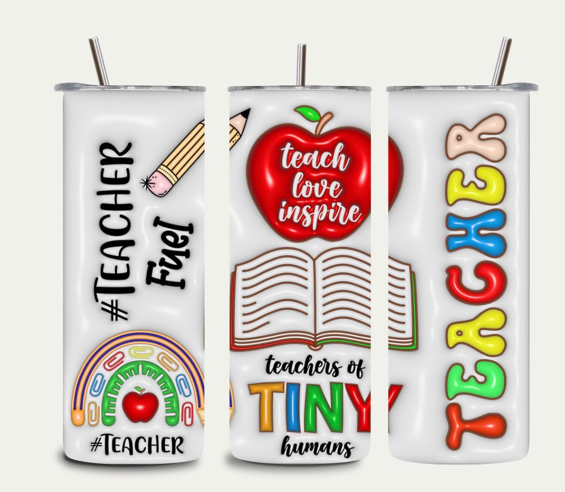 Teacher Tumbler 20oz | Personalized Teacher Gift 🍎 | Back to School / End of Year Gift