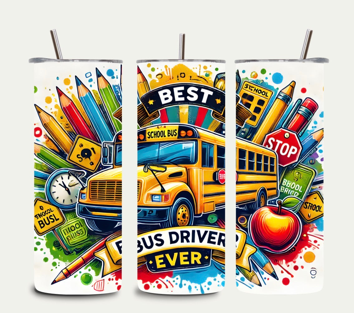 Bus Driver Tumbler 20oz 🚌 | Funny Bus Driver Gift | Appreciation Cup
