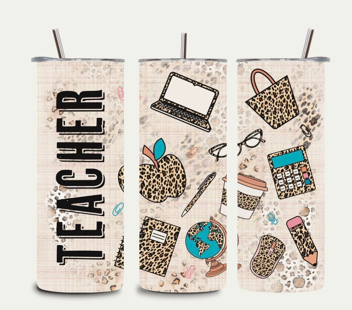 Teacher Tumbler 20oz | Personalized Teacher Gift 🍎 | Back to School / End of Year Gift