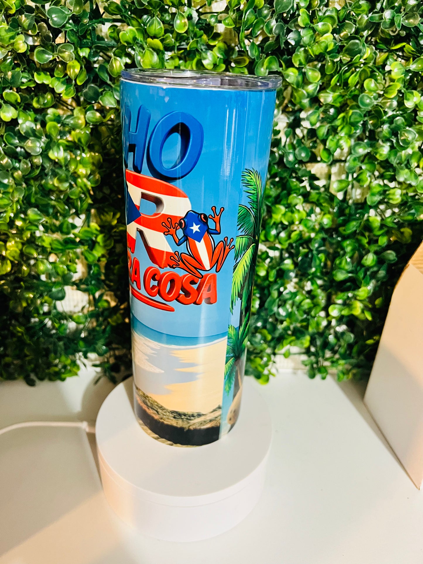 Puerto Rico “Acho PR Es Otra Cosa” 20oz Tumbler – Island Vibes Cup 🇵🇷