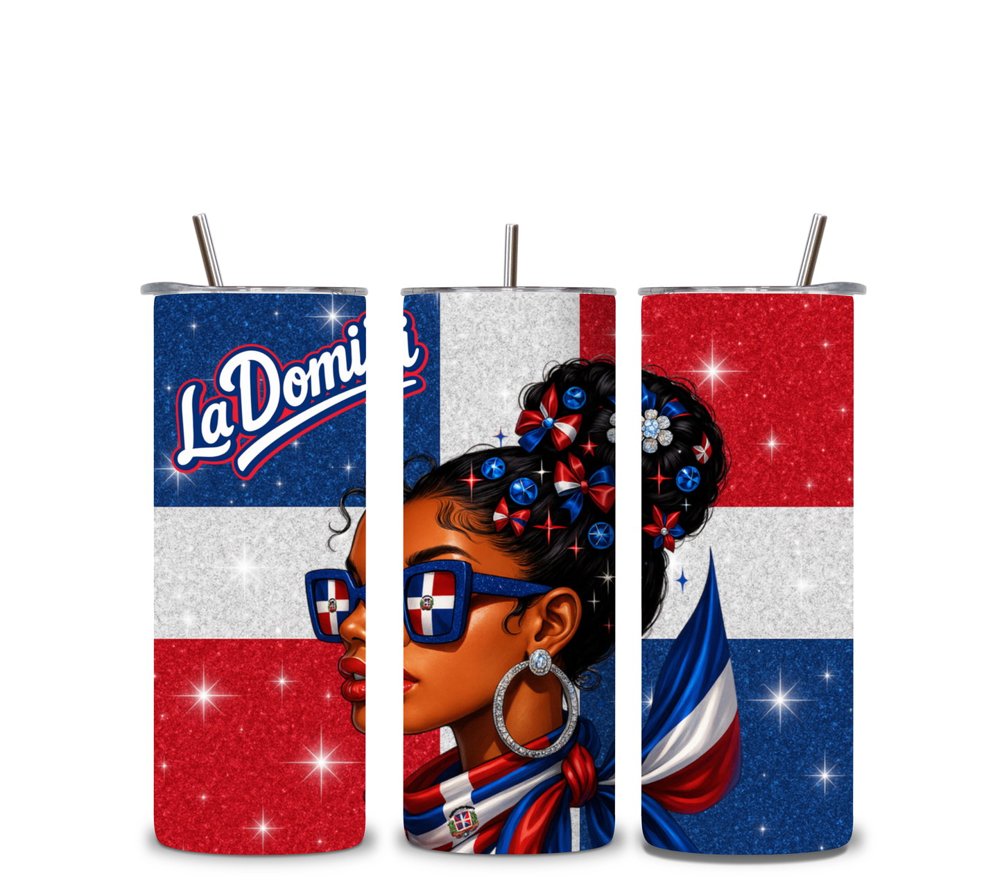 Las Domii Tumblers 🇩🇴🔥 | Dominican Girls Custom Cup | 20oz Skinny Tumbler