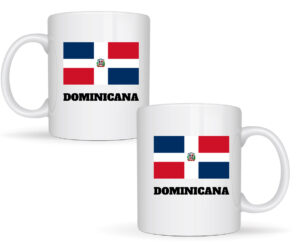 Taza con Bandera Dominicana