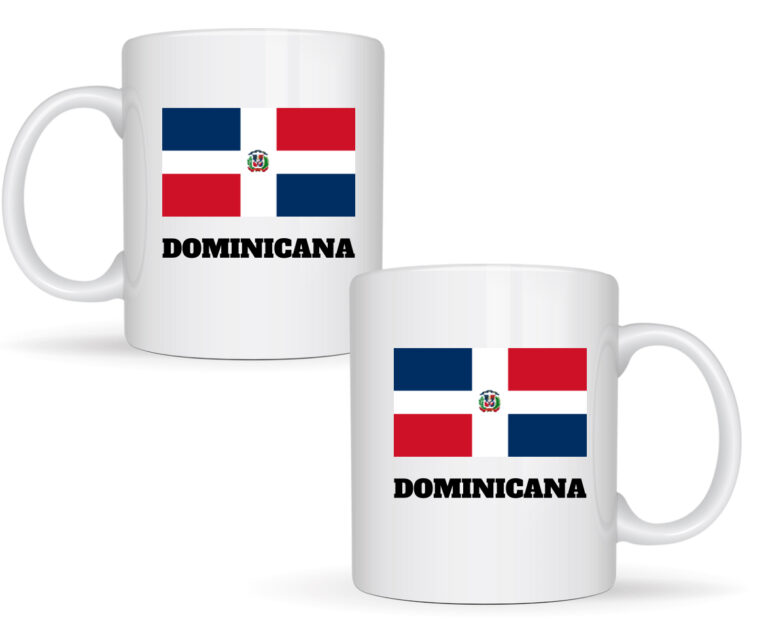 Taza con Bandera Dominicana