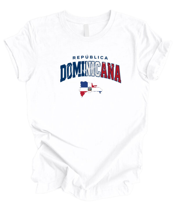 Unisex ~ República Dominicana Map Flag T-Shirt – Dominican Pride Tee - Image 2