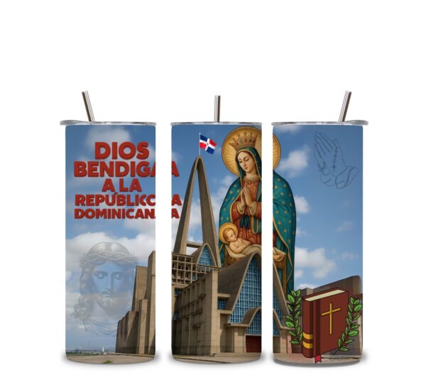 Tumbler Virgen de la Altagracia con Basílica – Dominicana 20 oz